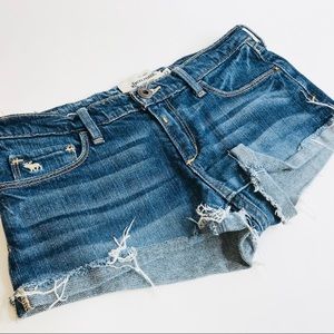 Abercrombie Stretch Jean Shorts Size 12